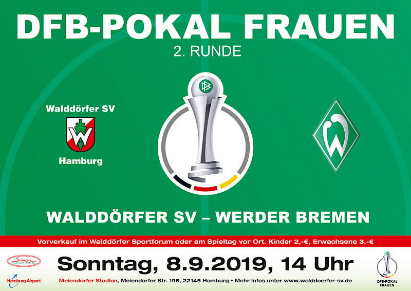 DFB-Pokal Frauen - 2. Runde: Walddörfer SV gegen SV Werder Bremen