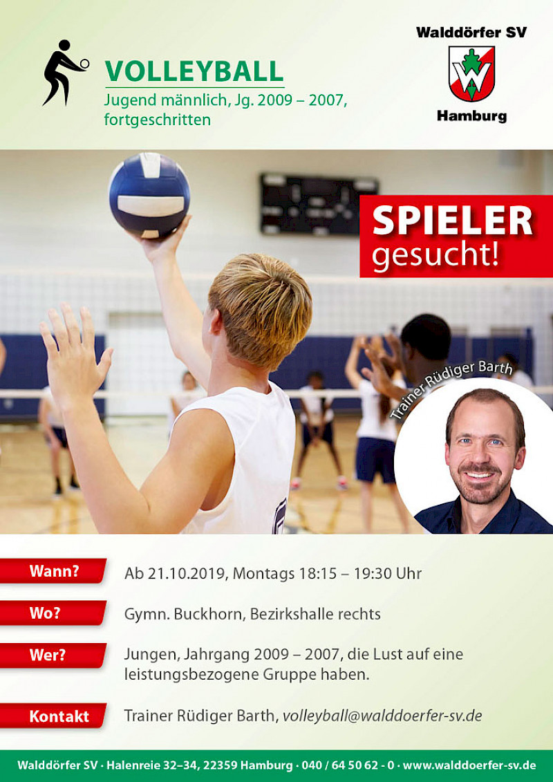 Volleyball U13 im Walddörfer SV