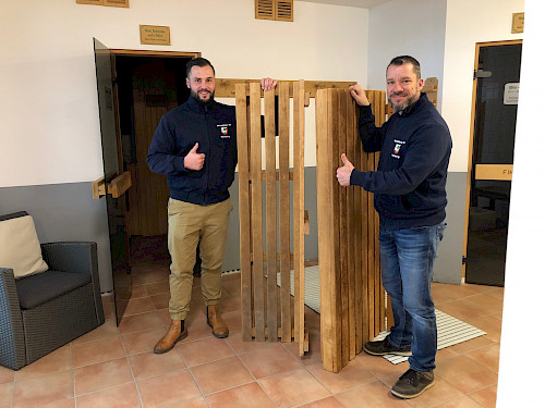 Erneuerung der Finn-Sauna im Walddörfer SV