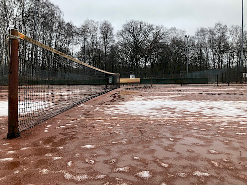 Tennisanlage Berner Au wetterbedingt gesperrt
