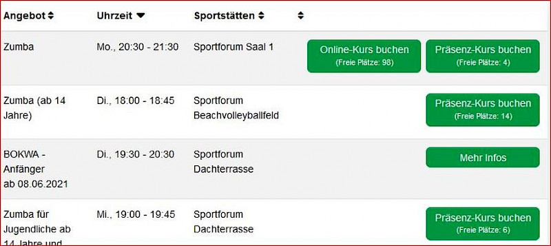 Hybrid-Kurse im Walddörfer SV