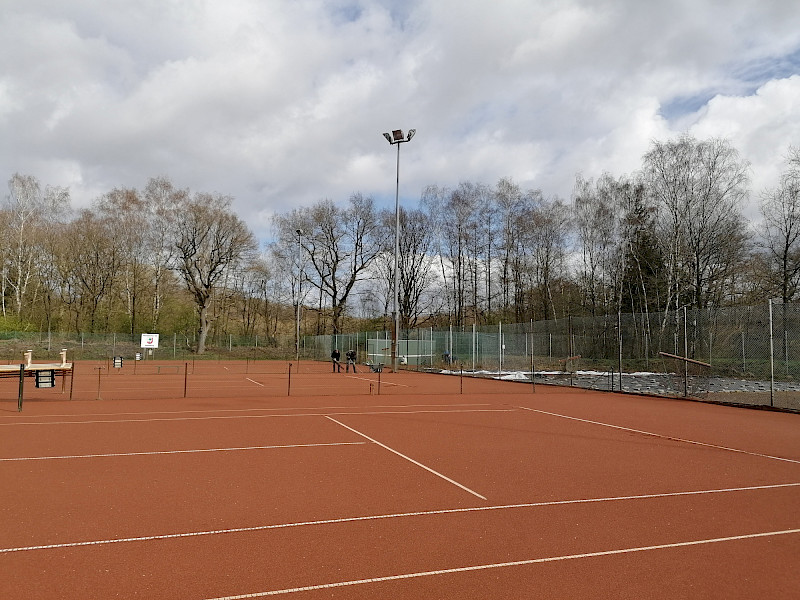 Tennisanlage Berner Au im Winter