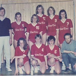 Damen-Basketballmannschaft 1984 in der Regionalliga