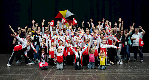 RSG-Team des Walddörfer SV auf dem Deutschen Turnfest in Leipzig