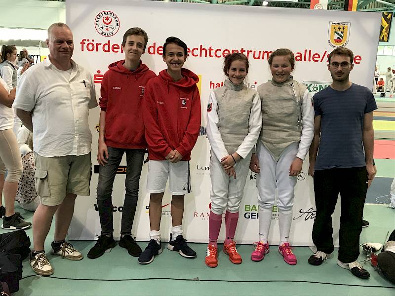WSV-B-Jugend-Fechter bei den Deutschen Meisterschaften 2017
