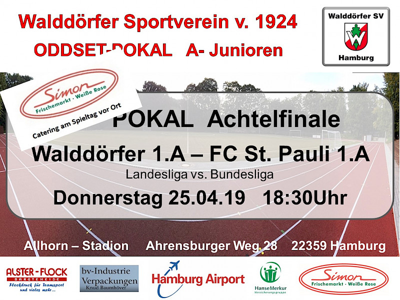 Achtelfinale ODDSET Pokal 1.A-Junioren